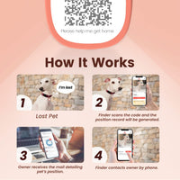 Pawaii Dog ID Tag, Silent Silicone QR Code Tag, Scan Alerts - Bright Red - image 3
