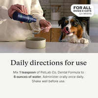 PetLab Co. Dog Dental Formula - Keep Dog Breath Fresh and Teeth Clean - Supports Gum Health - Dog Water Additive Dental Care Targets Tartar - 2pack
