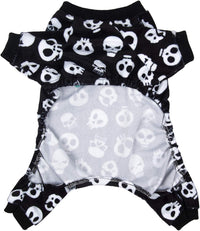 CuteBone Dog Halloween Pajamas Puppy Onesies Small Dogs Soft Pjs Coat - Small / Skulls - image 3
