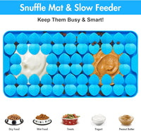 Silicone Snuffle Mat for Dogs, Blue - B(14.6"x7.3")-Blue - image 2
