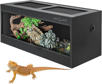 REPTI ZOO 50 Gallon PVC Reptile Enclosure - 48x18x18"