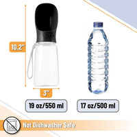 Mr. Pen, Portable Dog Water Bottle - Black - image 3