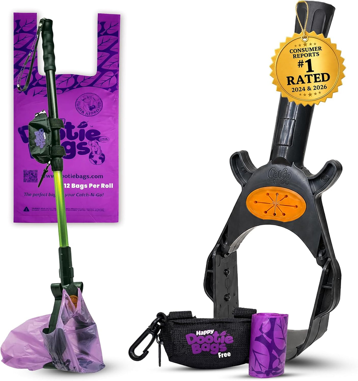 Catch-N-Go Dog Poop Catcher & Pooper Scooper for Walks