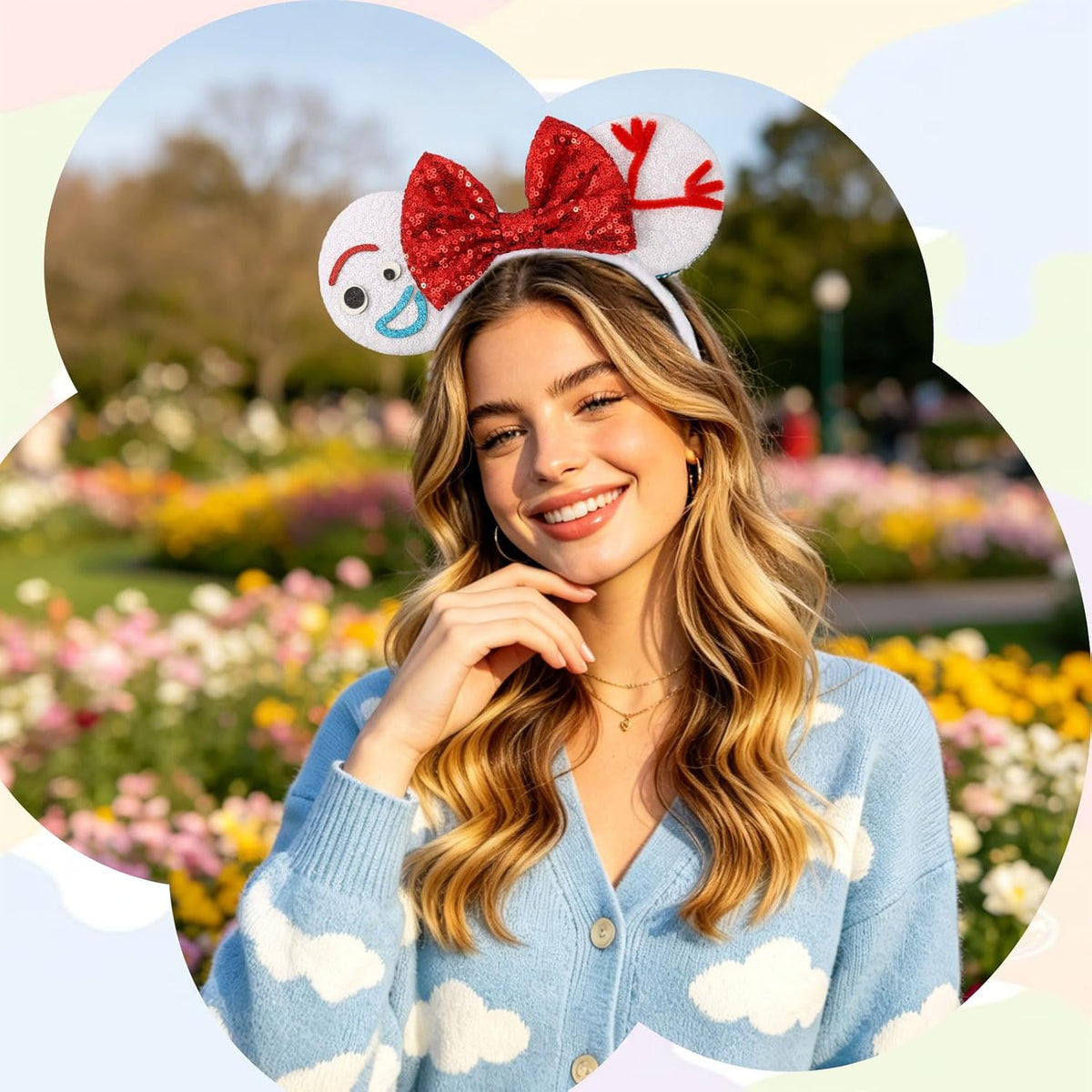UNSPAZ Mouse Ears Headbands - White - image 4