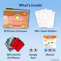 Skillmatics Foil Fun Unicorn & Princesses, Foil Art & Craft - 4. Bluey - image 3
