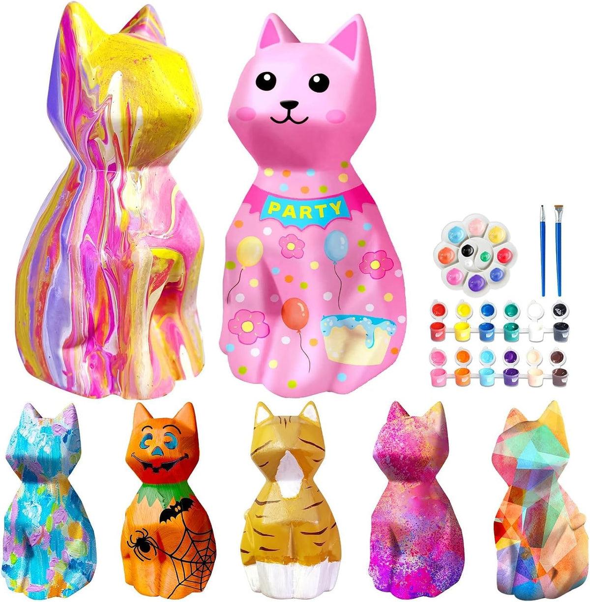 Goodyking Paint Your Own Cat Lamp Kit - Cat 2pcs