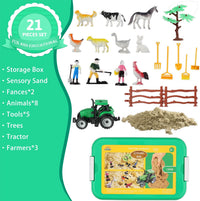 AGENTLAN Ocean Sensory Bin with Sensory Sand - FARM - image 4