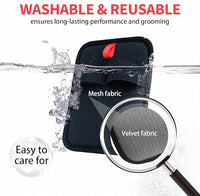 Static Pet Hair Removal Glove, 2 Pcs Electrostatic Dog Hair Remover Brush, Reusable Cat Fur Grooming Gloves for Furniture Couch Carpet Curtain Car Seat Cleaning Tool