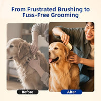 Unipaws Biotin Long-Haired Dog Conditioner – Volumizing, Anti-Shedding, Detangling & Softening for Glossy, Show-Ready Coats with Hibiscus – EWG Green & Medicated, Made in Korea, 16.9 Fl Oz / 500ml