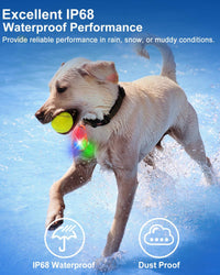 Dog Collar Light for Night Walking Clip On - Orange - image 4