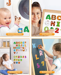 JoyCat Wooden Thick Alphabet Magnets for Toddlers Fridge Large Size - Letters+Numbers - image 4