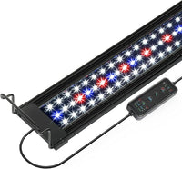 OYO WATER Aquarium LED Light 36"-38-44" with Timer, 24/7 Cycle, 5 Dimmable Brightness, Sunrise/Sunset Simulation for 10/20/30/55 Gallon Fish Tank