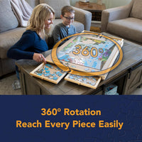 Bits and Pieces The Original Puzzle Board with Drawers - 30" x 22" - 1000 Piece / With Spinner - image 2