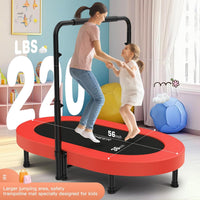 ANCHEER 56" Double Mini Trampoline for Kids - Red - image 2