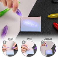 DazSpirit 36 invisible ink pens with built-in UV light, animal cards and gift bags - view 6