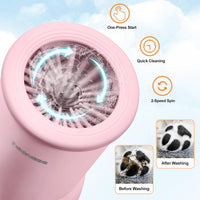 DOGNESS Automatic Dog Paw Cleaner Cup Paw Washer for Medium & Large - Pink / Small & Medium Dogs - image 2