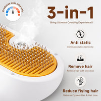 Pet Steam Brush for Dog & Cat Includes Waterless 2*Shampoo – Essentials for Cats - 7.8"-240ML - image 2