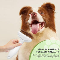 Undercoat Shedding Brush for Dogs & Cats – Professional Deshedding & Dematting Tool –Steam Brush for Cat & Dog Includes Waterless Shampoo