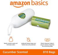 Amazon Basics Premium Leak Proof Dog Poop Bags with Dispenser - 810 Bags - image 2
