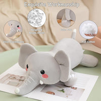 SQEQE Weighted Black Cat Plush - Elephant / Small(9.8 Inch) - image 3
