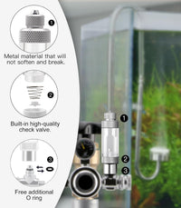 Aquarium CO2 Bubble Counter with Built-in Check Valve for CO2 - single-head - image 3