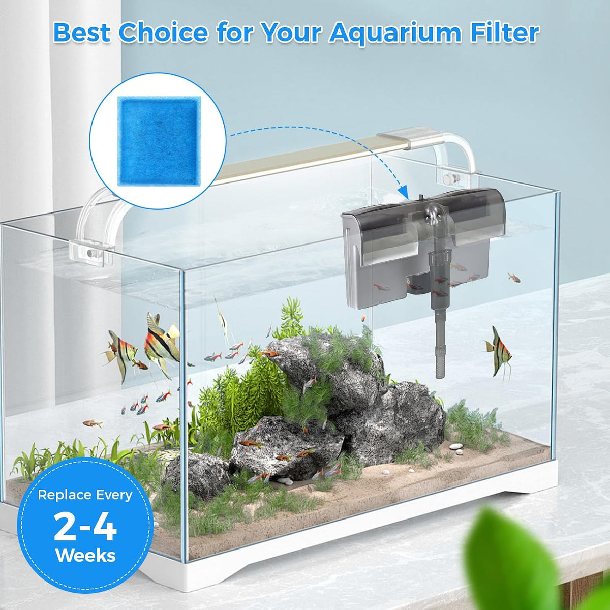 Aquarium Filter Replacement Cartridge - Rite-Size C / Size C-20pcs - image 4