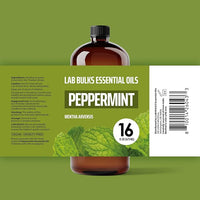 Peppermint Essential Oil, 16 oz Bottle for Diffusers, House Cleaning, Candles, 1 Pack, Aromatherapy Oil