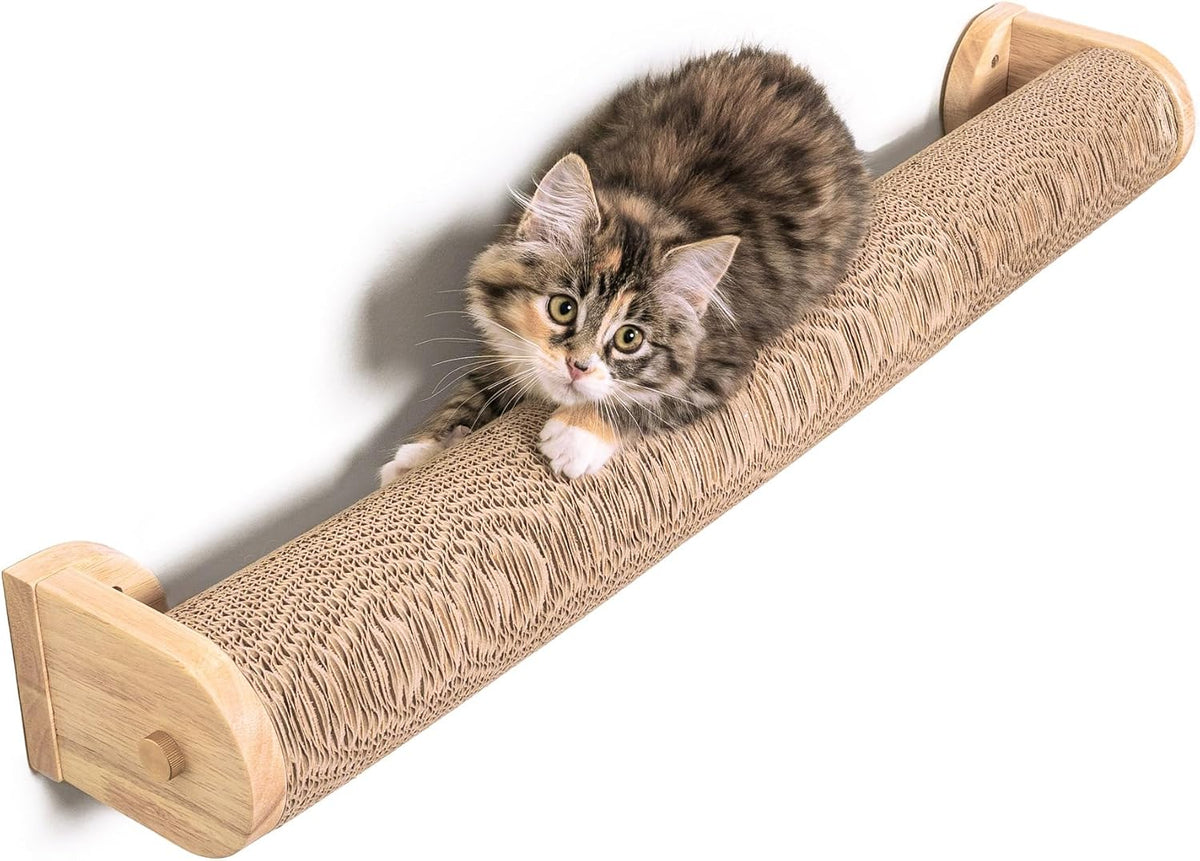 FurHaven 69.3" Tall Cat Scratching Post Tower for Indoor Cats - Wall Mount / Ascentials Moonbeam Path