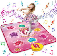 maysida Dance Mat Toy Gift for Kids ages 3-12 - Pink
