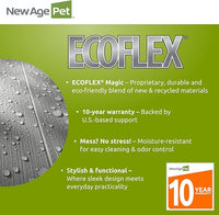 New Age Pet ECOFLEX Dog Crate End Table - Furniture-Style Pet Crate for Crate Trained Dogs - Stainless Steel Tubing & a Latched Closure - 10 Year Manufacturer's Warranty