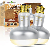 REPTI ZOO 2 Pack Heat Lamp 100W - Natural Basking Light Bulb 150W