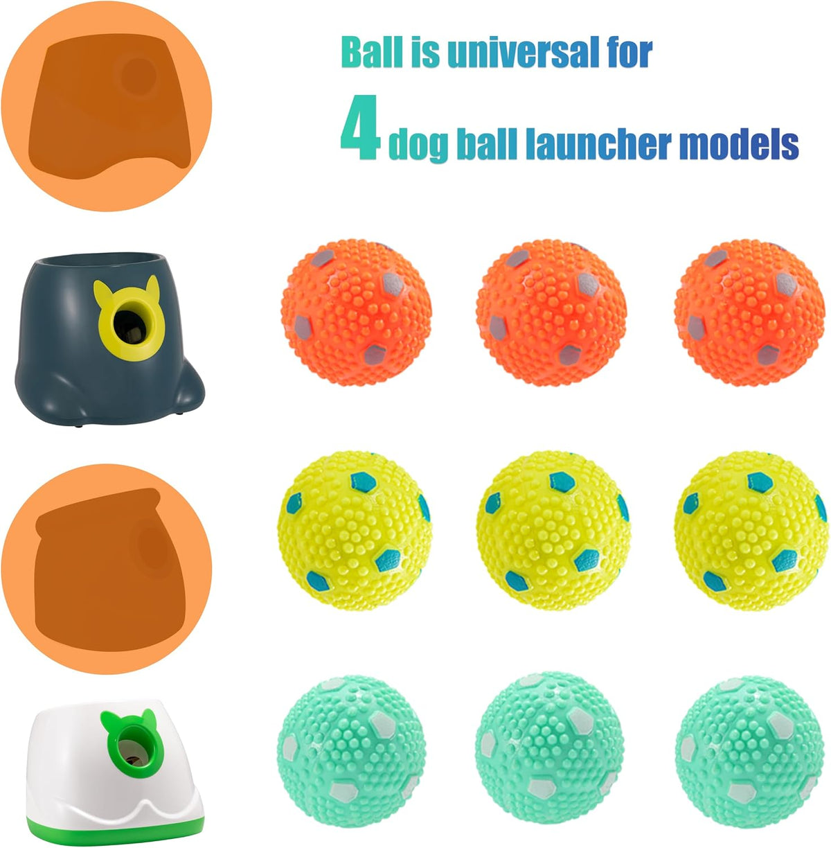 Automatic Dog Ball Launche with 9 Balls – Essentials for Dogs - BALL 12 PCS - image 3
