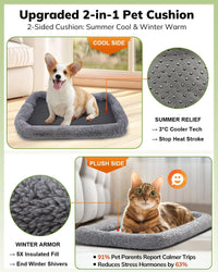 Morpilot Cat Carrier Soft for Large Medium Cats and Puppy up to – Essentials for Dogs - Light Gray / 18.0"L x 12.5"W x 14.0"H - image 2