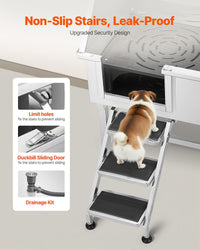 VEVOR Professional Dog Washing Station, Showerhead, Storage Rack - 38 inch - image 3