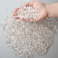 gemshan 2lb Rose Quartz Chips Natural Crushed Crystal Chip Bulk - Clear Quartz - image 2