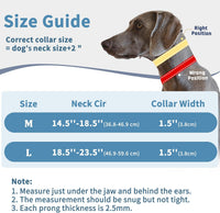 Martingale Dog Training Walking Collar for Pulling, M - Black / Large,2.5mm,18.5-23.5"Neck - image 4
