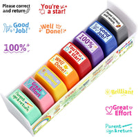 Fancy Land Teacher Stamps for Classroom Grading Stamp Set Self-Inking - image 3