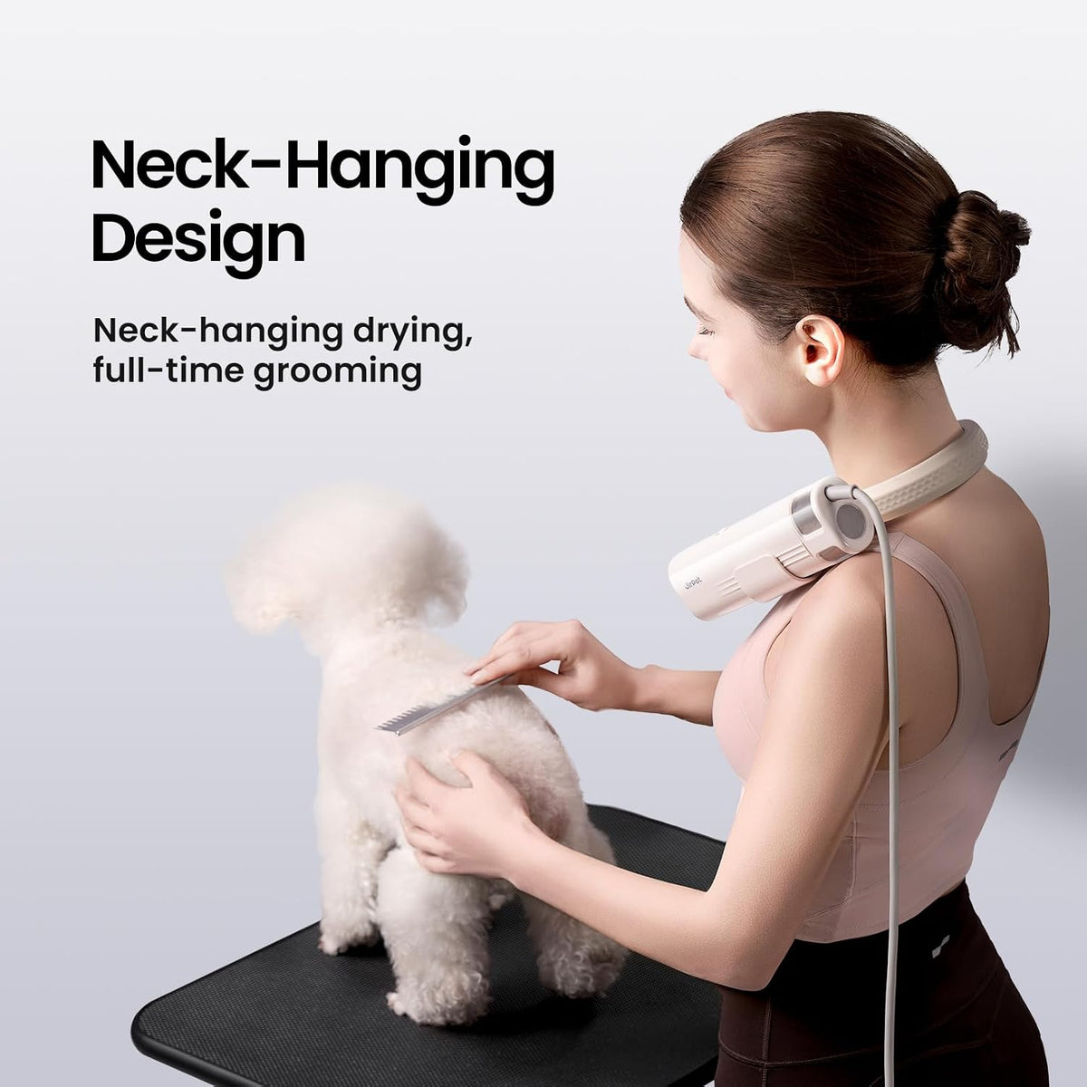 Neck Dryer for Pet Grooming, Hands-Free High Velocity Dog Dryer – Essentials for Dogs - image 2