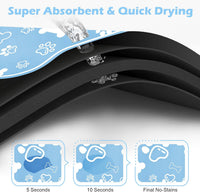 Dog Cat Food Mat, Rapid Absorbent Pet Feeding Mat - 24"L x 16"W / Bone Shaped Blue - image 2