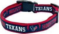 NFL Vikings Dog & Cat Collar - Houston Texans / Large