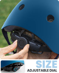 OutdoorMaster Kids Bike Helmet, Adjustable for Cycling & Skating – Fun for Kids & Family - Matte Navy / Large: 21.7-22.8 in. / 55-58 cm - image 3