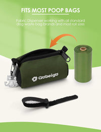 Gobeigo Dog Poop Bag Holder with Used Bag Carrier – Essentials for Dogs - Army Green - image 4