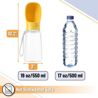 Mr. Pen, Portable Dog Water Bottle - Yellow - image 3