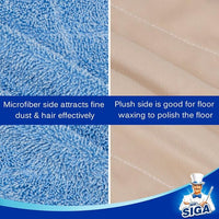 MR.SIGA Professional Microfiber Mop Refills, Pack of 3, Size: 42cm X 23cm