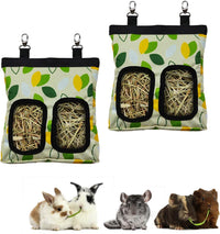 RIOUSSI Guinea Pig Hay Feeder - GreenleavesX2 / M - 13"x9"x2"