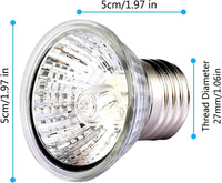 Reptile Heat Lamp, UVA UVB Light for Aquarium Turtle Tank - 4×50w Bulbs - image 4