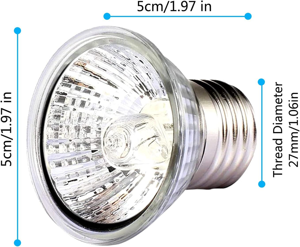Reptile Heat Lamp, UVA UVB Light for Aquarium Turtle Tank - 4×50w Bulbs - image 4