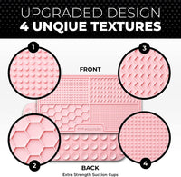 Dog Lick Mat for Dogs, Feeding Pad for Anxious Pets Plus 4 Different Puzzles for Mental Stimulation - 2 Pack / Pink - image 2