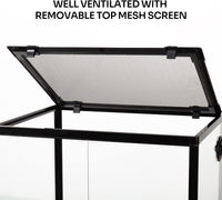 REPTIZOO 45 Gallon Glass Reptile Terrarium 24" x 18" x 24" Knock-Down - 24" x 18" x 24" - image 4