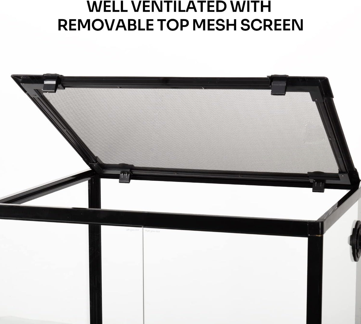 REPTIZOO 45 Gallon Glass Reptile Terrarium 24" x 18" x 24" Knock-Down - 24" x 18" x 24" - image 4